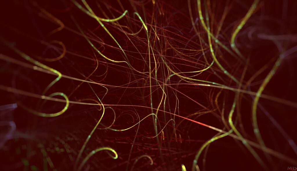 Mesmerizing Abstract Wallpaper with Intricate Fractal Threads