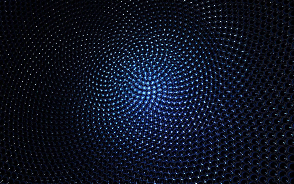 Mesmerizing 3D Blue Bubble Spiral Wallpaper - Dynamic Computer Background
