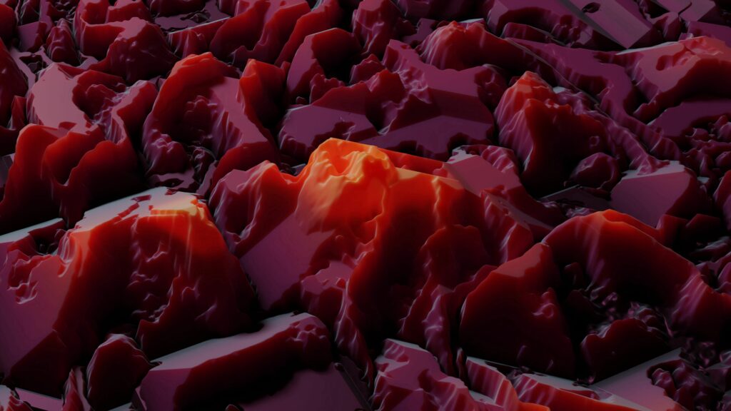 Mesmerizing 3D Crystalline Red Wallpaper - Stunning 3840x2160 Background
