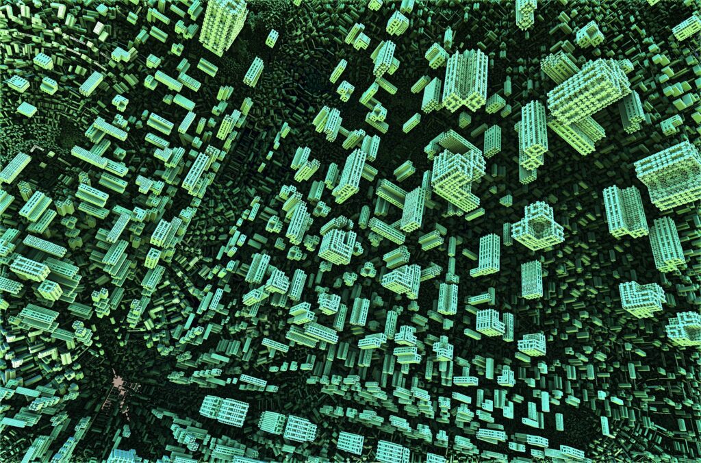 Intricate Green 3D Fractal Wallpaper - Mesmerizing Abstract Background