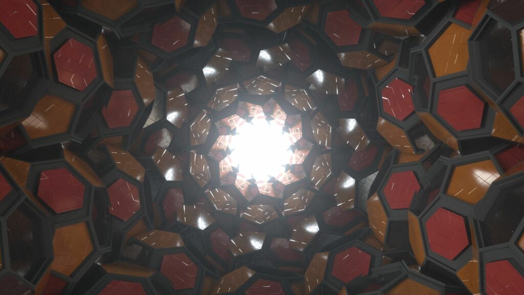 Mesmerizing 3D Fractal Wallpaper - Vibrant Geometric Patterns