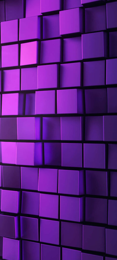 3D Purple Square Block Wallpaper - Futuristic Design Background