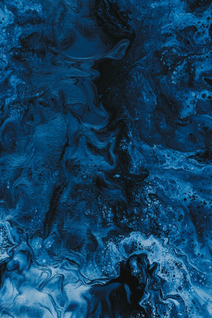 Mesmerizing Liquid Blue Abstract Wallpaper - 4000x6000 Background