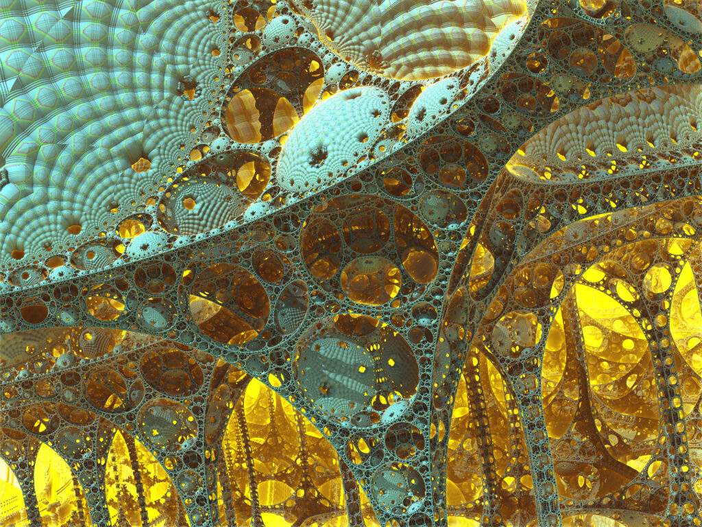 Captivating Blue and Yellow Abstract Wallpaper Design - 4096x3072