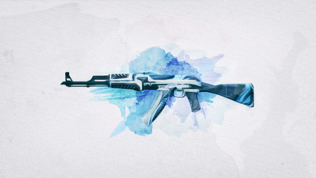 Explosive Artistry: Unleash the AK-47 Vulcan - A Vibrant Counter-Strike Global Offensive Creation Wallpaper