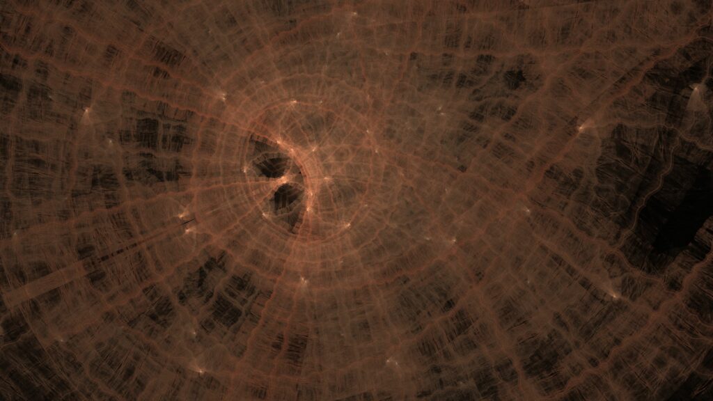 Mesmerizing Abstract Geometric Network Wallpaper - Dark Background