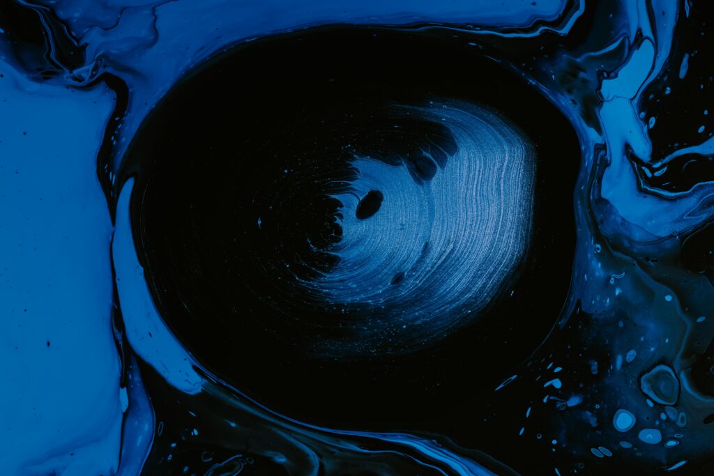 Mesmerizing Deep Blue & Black Abstract Wallpaper Background