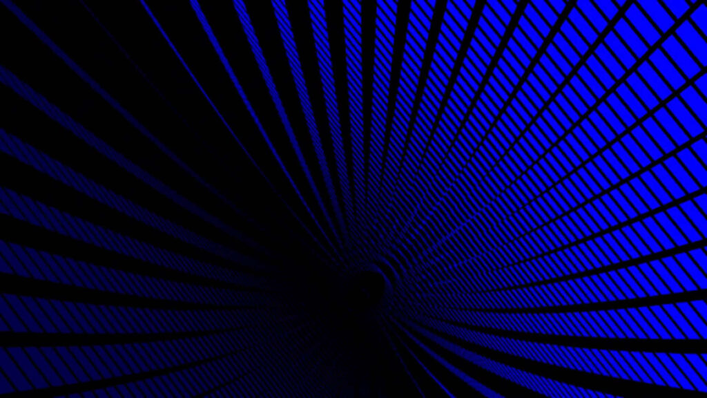 Mesmerizing Abstract Blue Tunnel Wallpaper - Depth & Motion Background