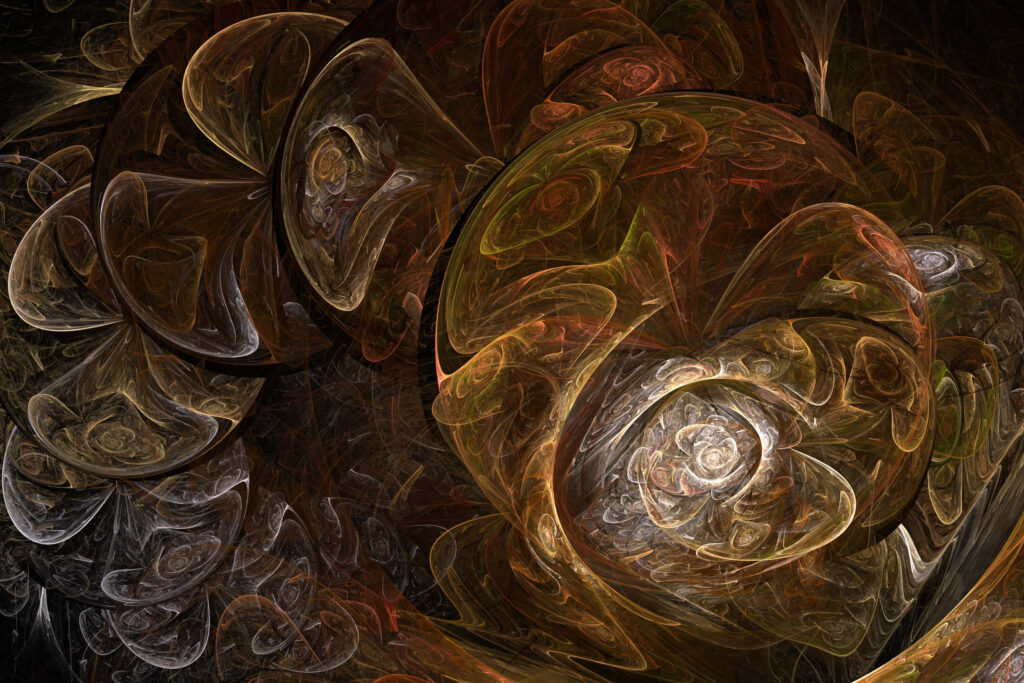 Mesmerizing Abstract Brown Swirl Wallpaper Background Design
