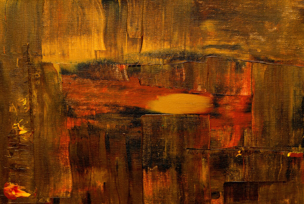 Captivating Brown Abstract Wallpaper with Warm Orange & Yellow Hues