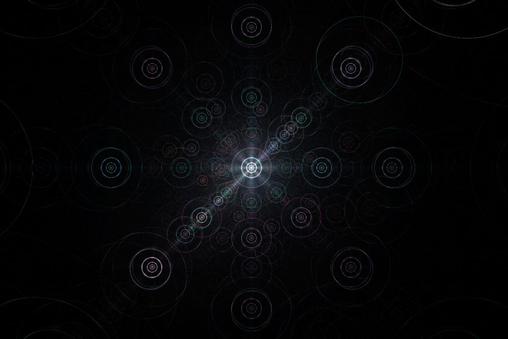 Mesmerizing Abstract Circular Patterns Wallpaper - Cosmic Background