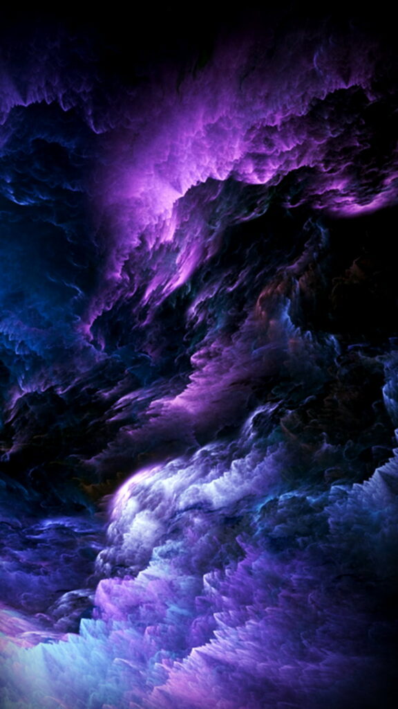 Mesmerizing HD Abstract Cloud Wallpaper in Deep Purples & Blues