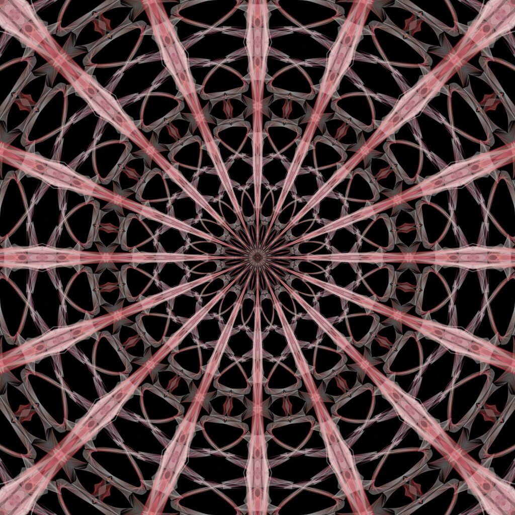 Mesmerizing Abstract Fractal Wallpaper: Stripes & Depth Design