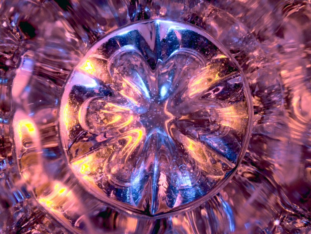 Mesmerizing Abstract Wallpaper: Colorful Glass Distortions Background