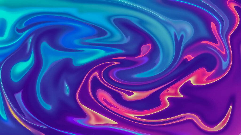 Fluid Lines: A Vibrant Journey of Abstract Gradient Swirl Wallpaper