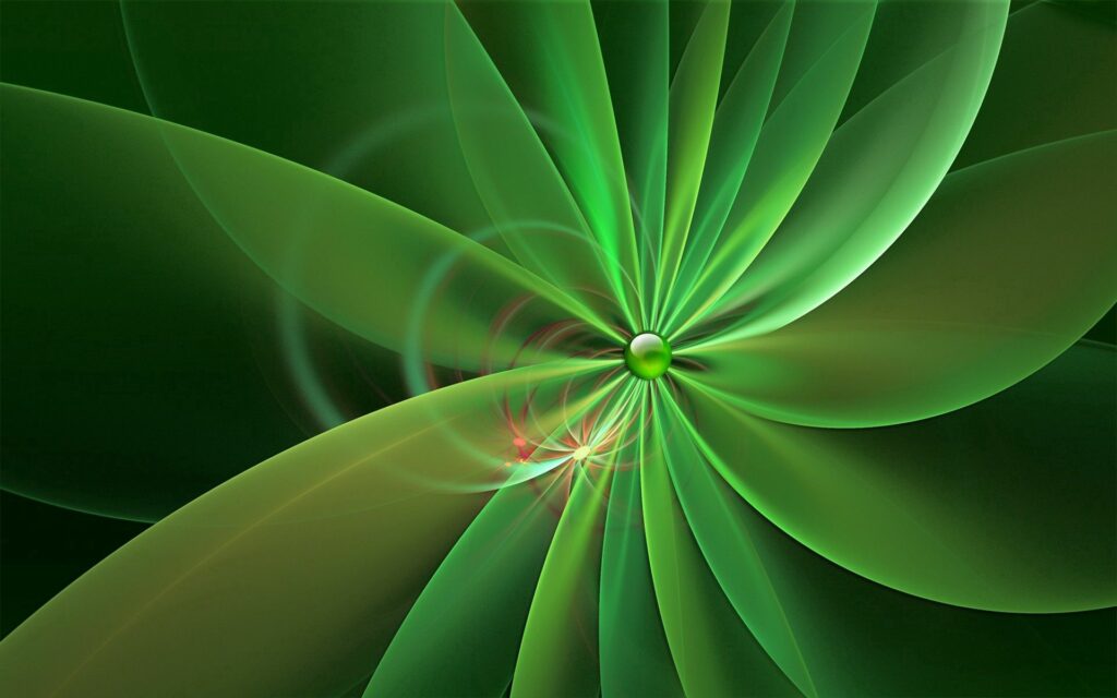 Mesmerizing Green Petal Wallpaper - Abstract Floral Background 1920x1200