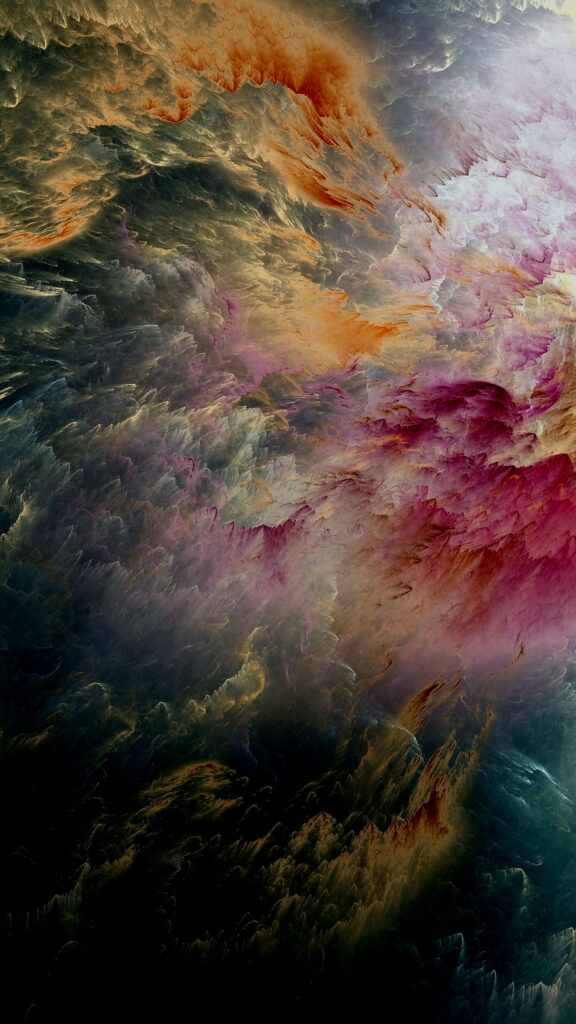 Mesmerizing HD Abstract Wallpaper: Swirling Color Clouds Background