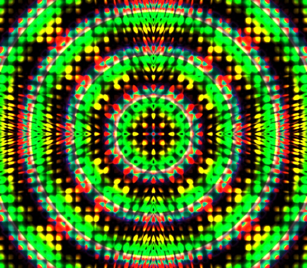 Vibrant Abstract Kaleidoscope Wallpaper - Dynamic Colorful Background