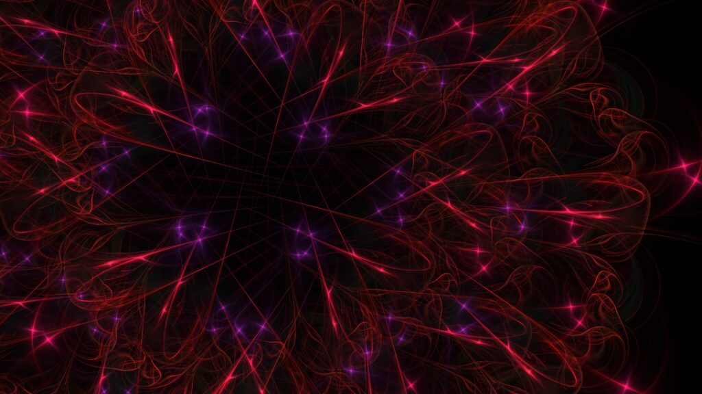 Mesmerizing Abstract Red & Purple Light Trails Wallpaper - 4K Background