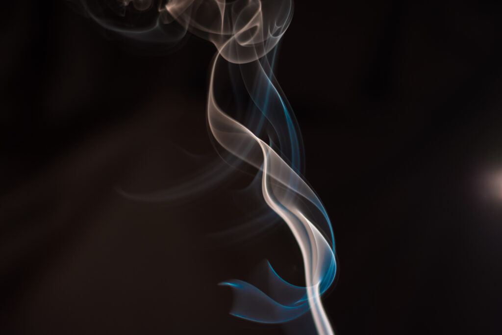 Abstract Smoke Waves Wallpaper - Ethereal Dark Background Design