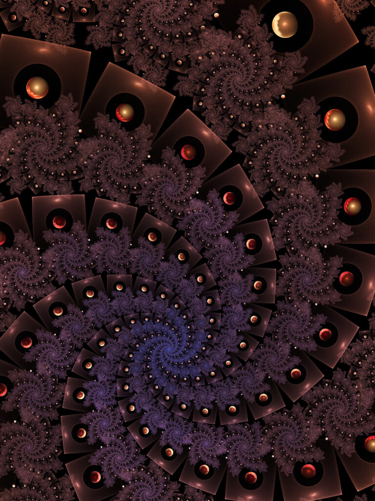 Mesmerizing Abstract Wallpaper: Spirals & Circular Shapes Background