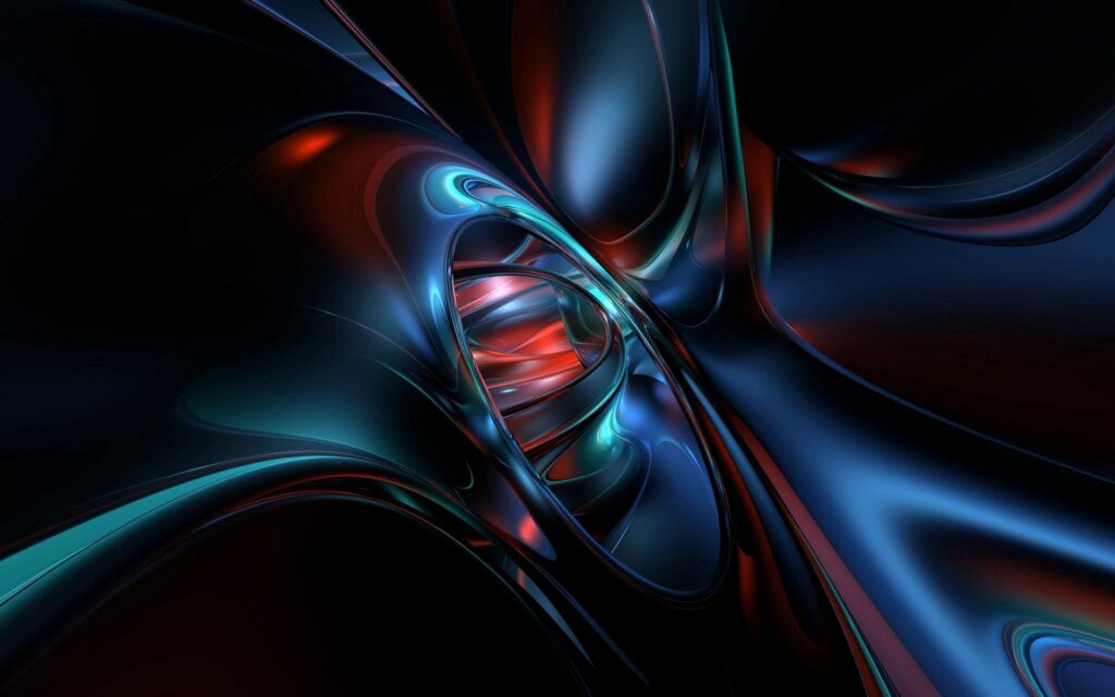 Mesmerizing 1920x1200 Abstract Wallpaper - Vibrant Blue & Red Design