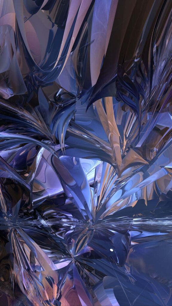 Mesmerizing Blue & Purple Abstract Crystal Wallpaper Background