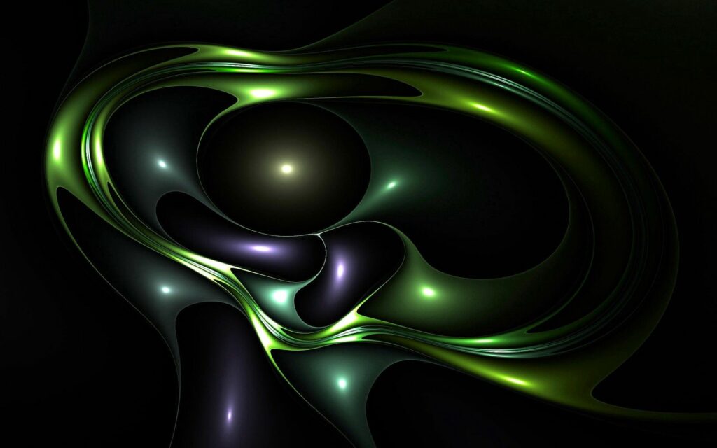 Mesmerizing Abstract Wallpaper: Dark Background with Luminous Hues