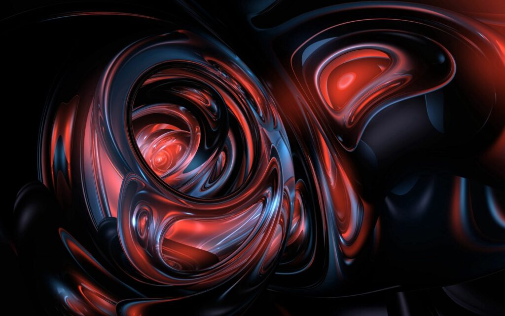 Mesmerizing Abstract Wallpaper: Fluid Lines on Dark Background