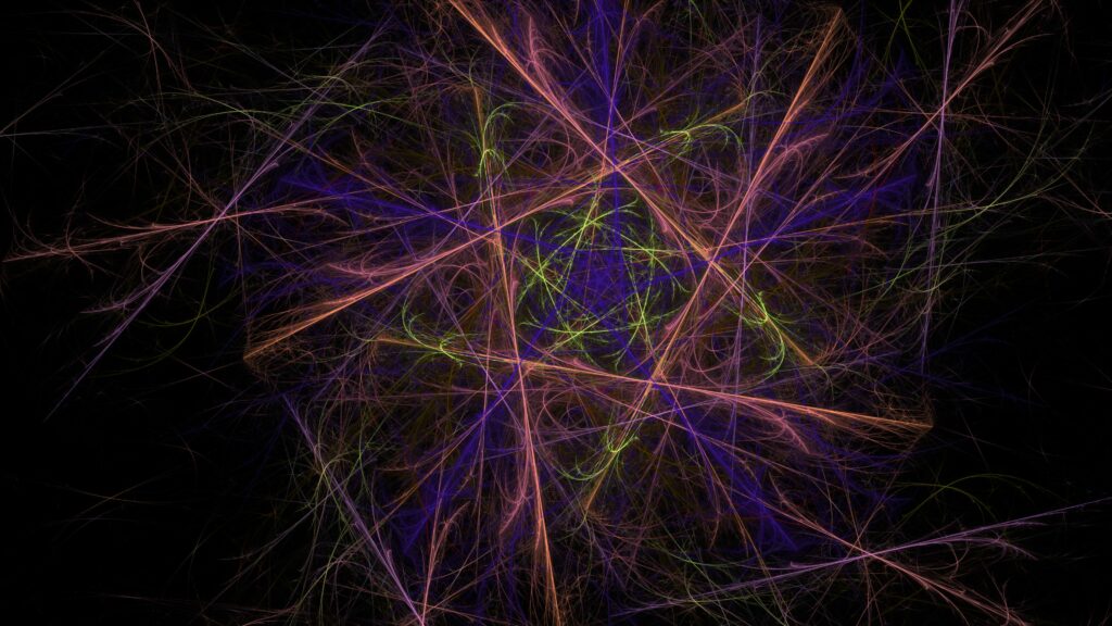Glowing Intersecting Lines Wallpaper - Vibrant Abstract Background