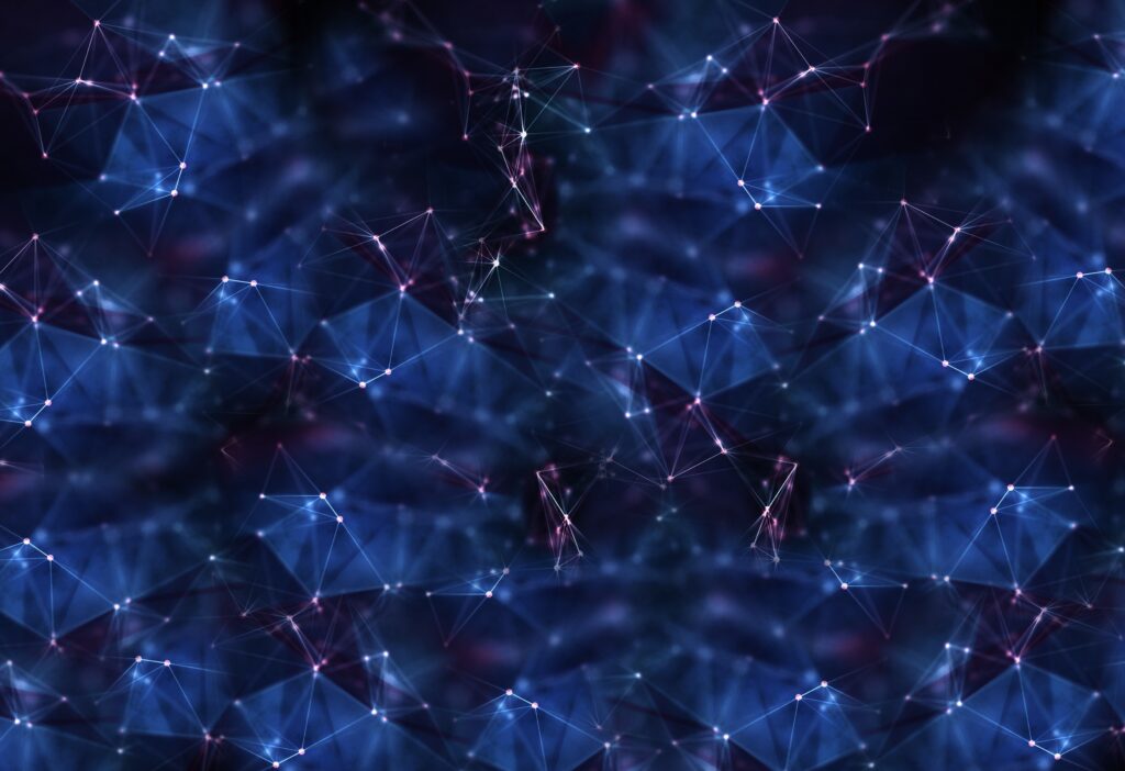 Mesmerizing Abstract Wallpaper: Web-Like Design on Dark Background