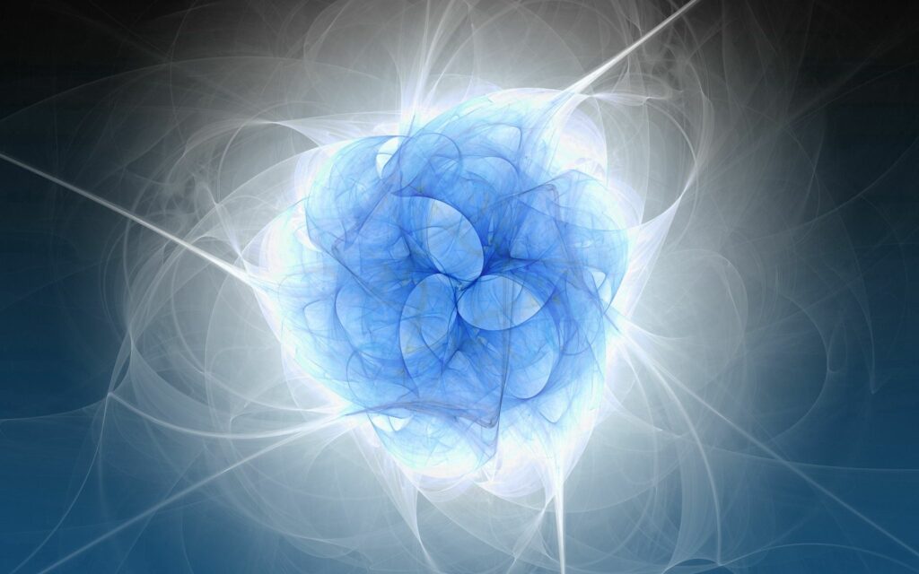 Mesmerizing Smoky Blue Sphere Abstract 1920x1200 Wallpaper Background