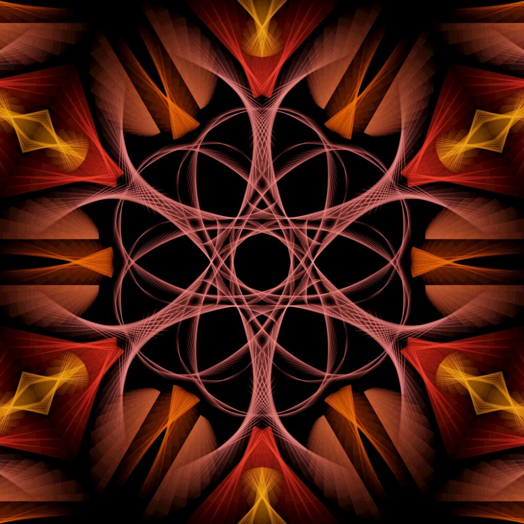 Intricate Abstract Wallpaper - Rich Colors & Symmetrical Patterns