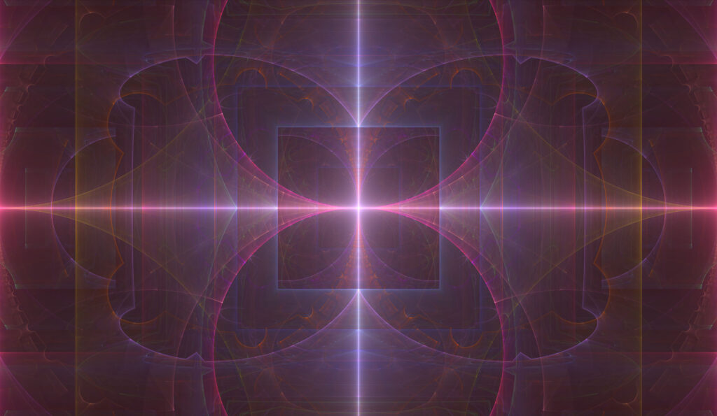 Mesmerizing Abstract Wallpaper with Glowing Symmetrical Patterns