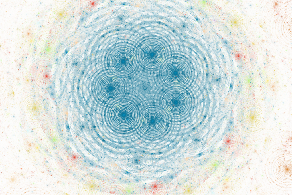 Mesmerizing Abstract Blue Circle Wallpaper - Stunning Depth & Complexity