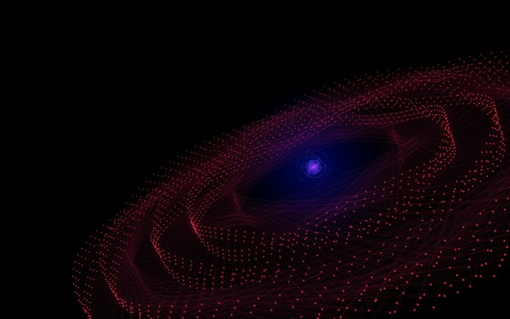 Mesmerizing Abstract Wallpaper: Swirling Lines & Purple Glow 1920x1200