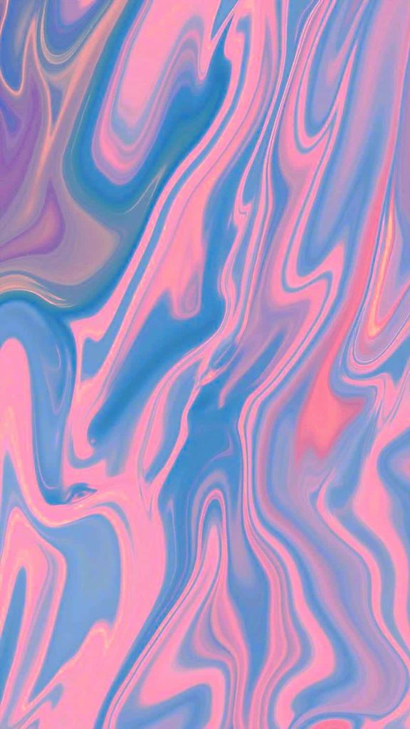 Abstract wallpaper with vibrant pink and blue swirling fluid art for a calming modern screen background