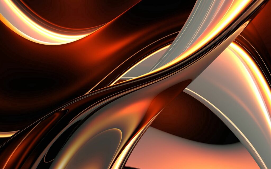 Abstract Orange and Red Flowing Lines Wallpaper - 1920x1200 Background