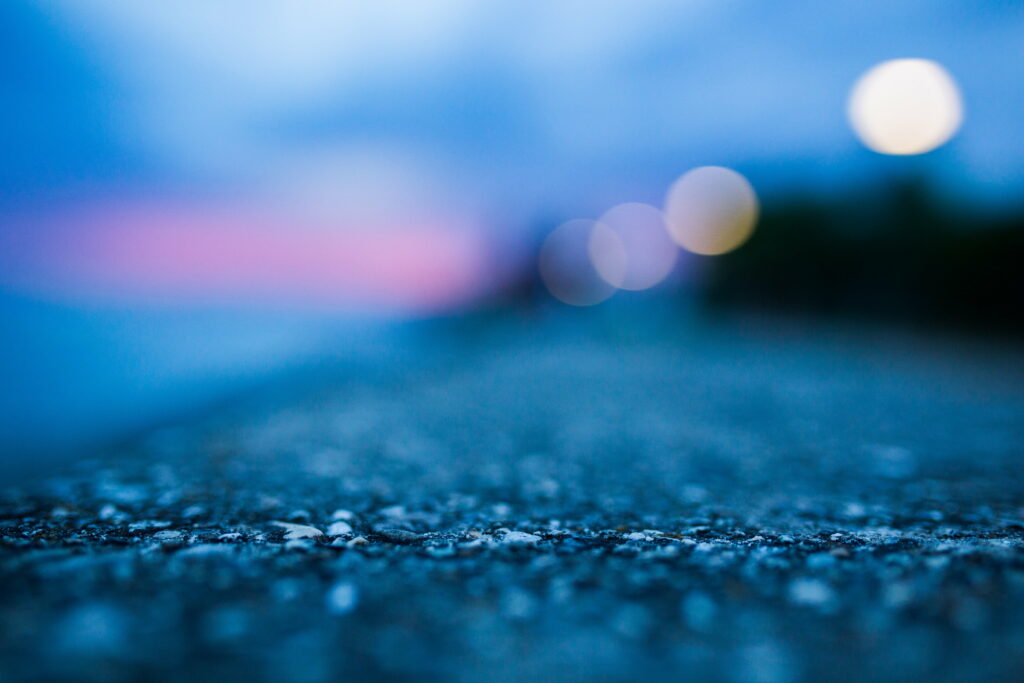 A Captivating Spectrum of Abstract Macro Brilliance: A Breath-Taking Blur of Blue Concrete Ground Wallpaper