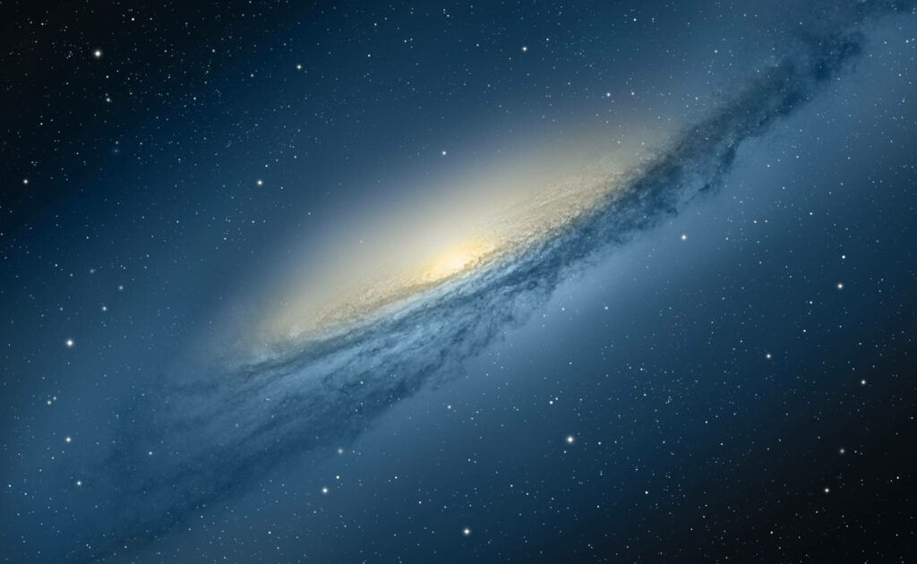 Andromeda Galaxy Wallpaper: Stunning Stars & Glowing Core Background
