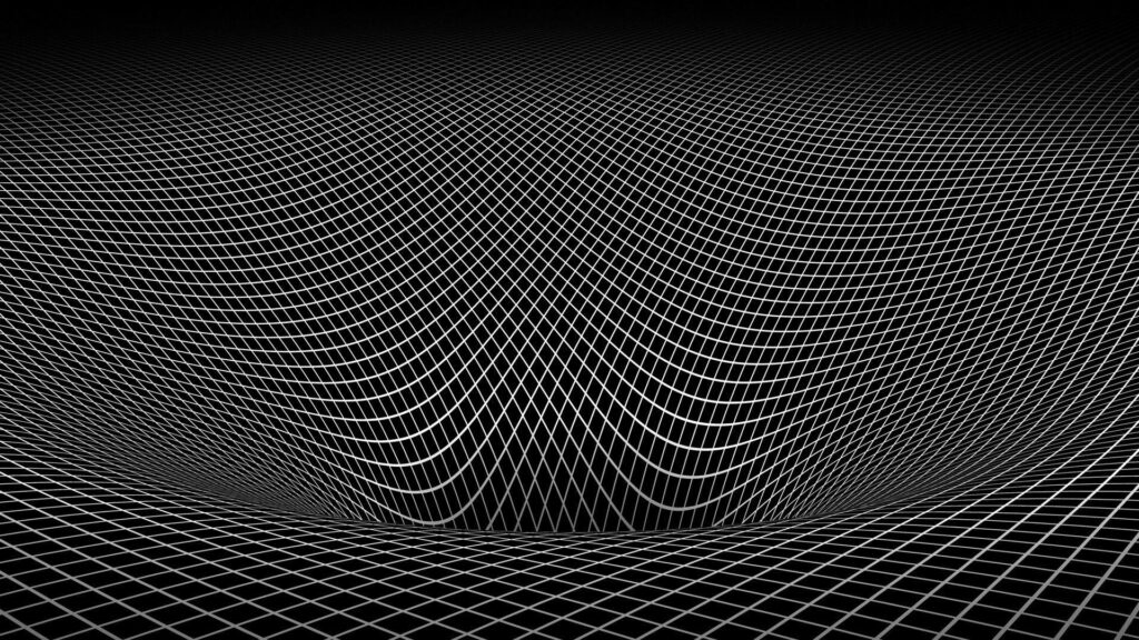 Mesmerizing Black 3D Optical Illusion Wallpaper Background