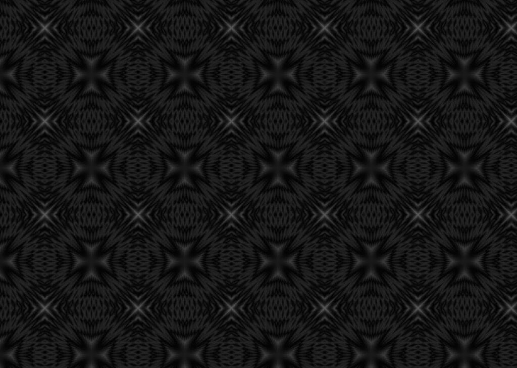 Intricate Kaleidoscope Patterns on Black Background - Captivating Design Wallpaper