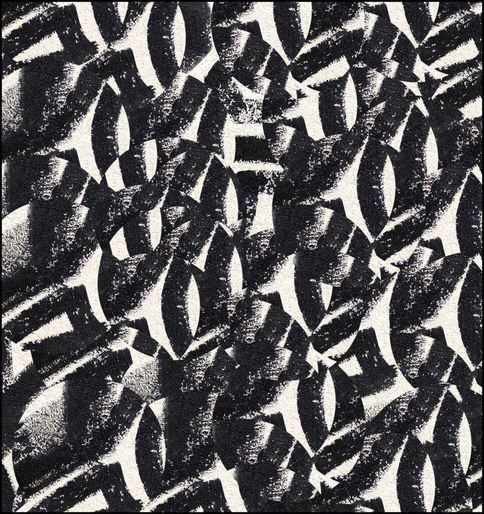 Intricate Black and White Abstract Art Wallpaper Background