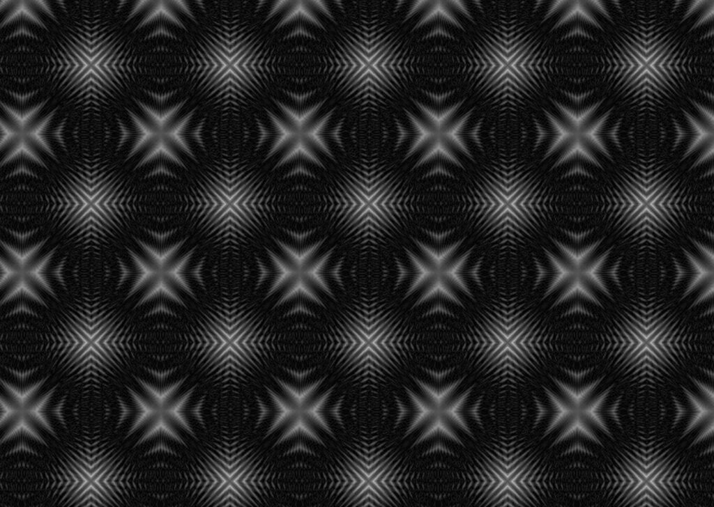 Mesmerizing Black and White Optical Illusion Star Pattern Wallpaper