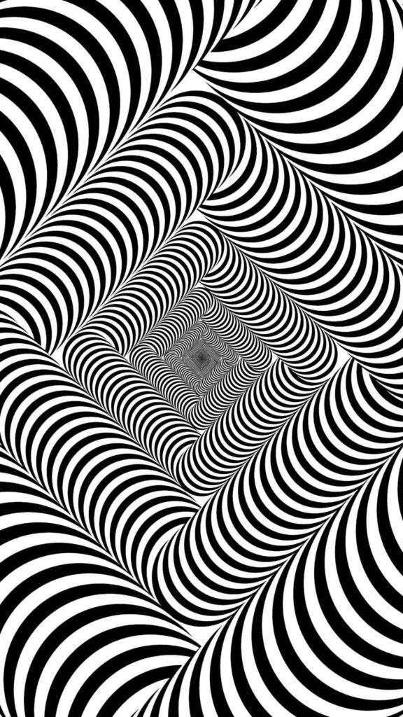 Mesmerizing Black and White Optical Illusion Wallpaper Background