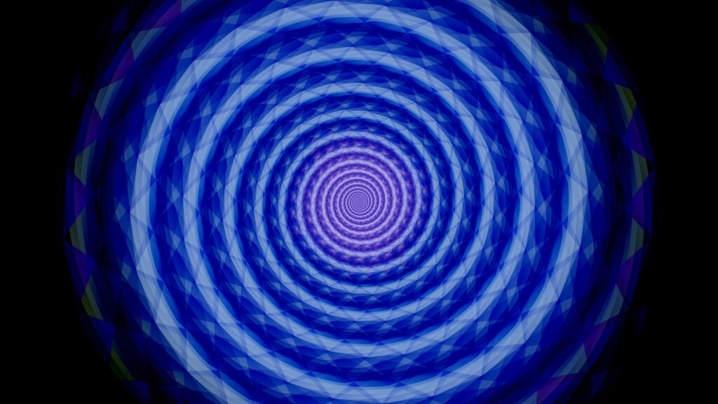 Mesmerizing Blue Spiral Wallpaper - High-Resolution Abstract Background