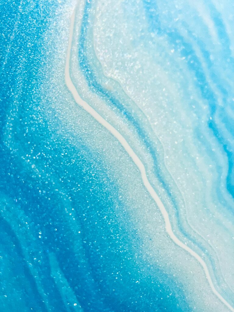 Mesmerizing Blue Abstract Wallpaper with Glitter | 3024x4032 Background