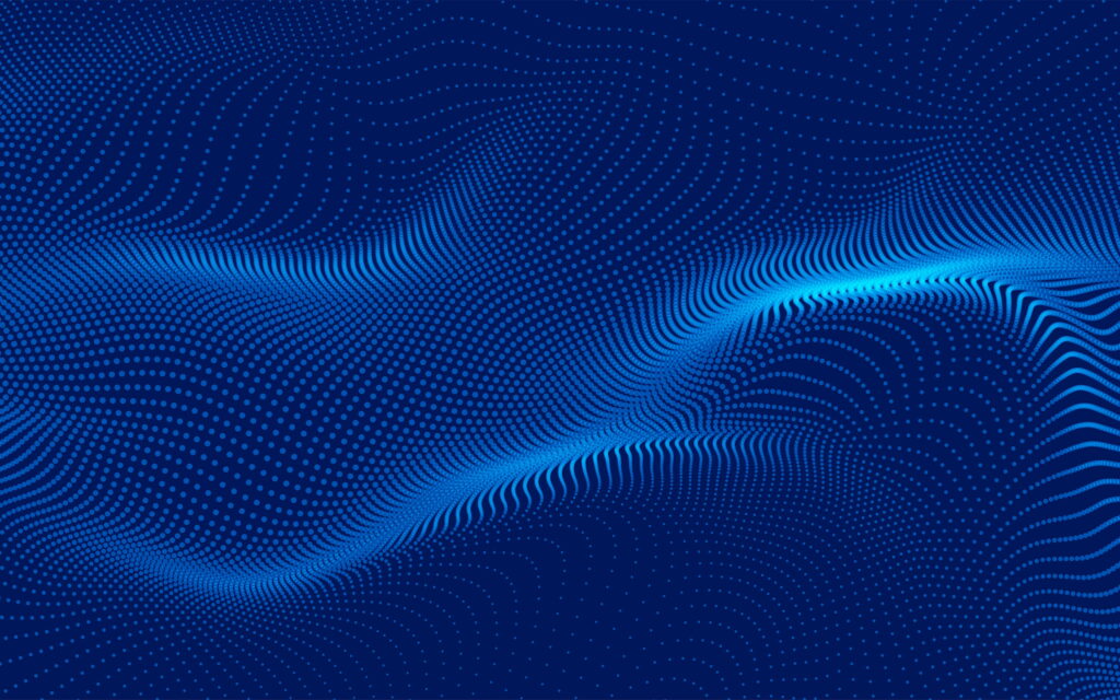 Vibrant Burst: Mesmerizing Abstract Waves in a Dotted Canvas Wallpaper
