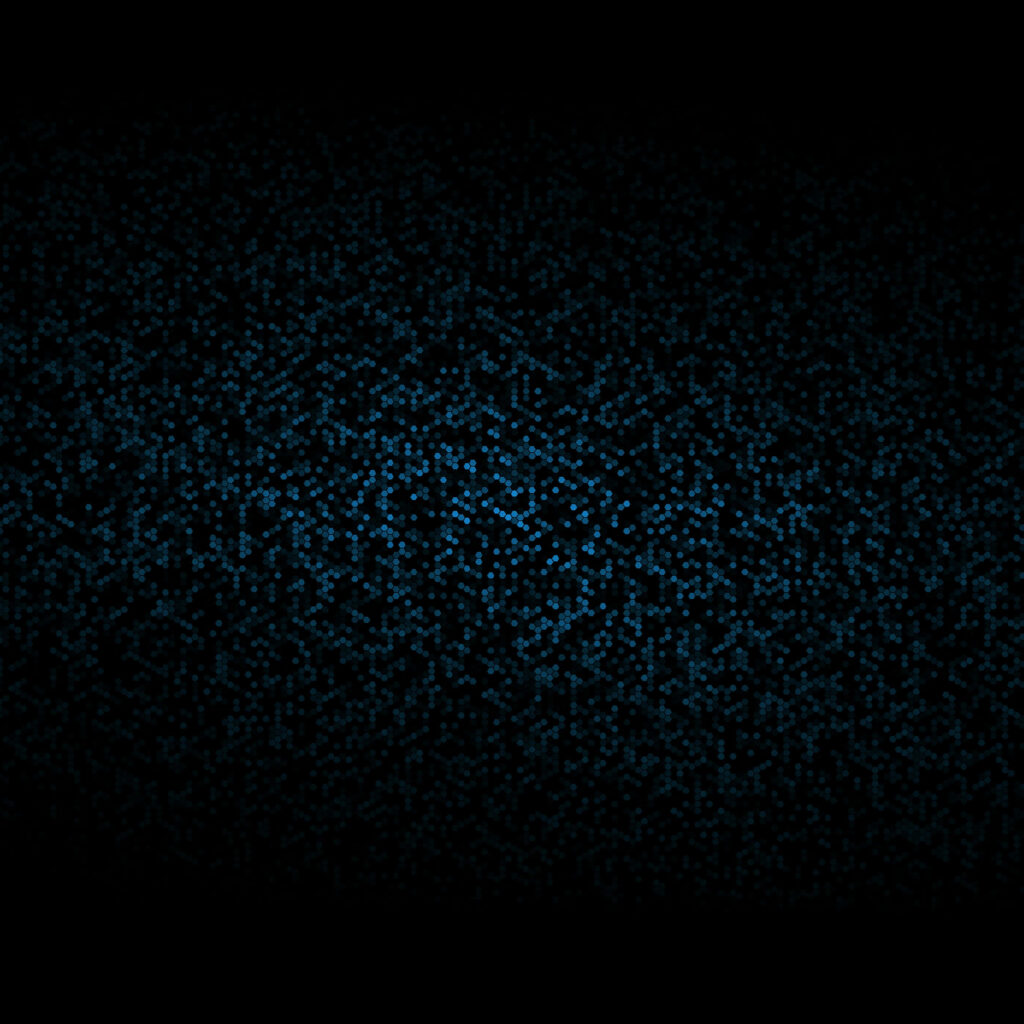 Mesmerizing Blue Digital Particle Field Wallpaper on Dark Background
