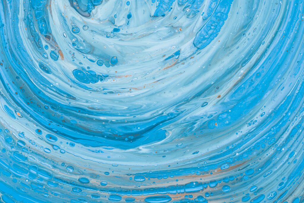 Mesmerizing Fluid Art Wallpaper in 4500x3000 - Blue Swirl Design